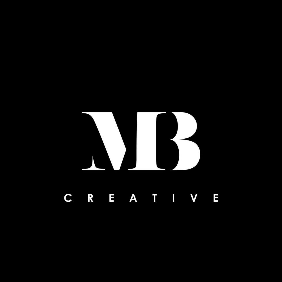 MB Letter Initial Logo Design Template Vector Illustration