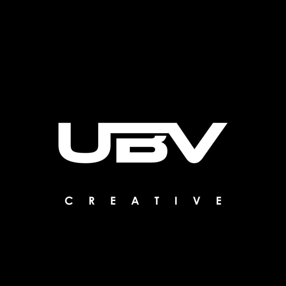 ubv letra inicial logo diseño modelo vector ilustración