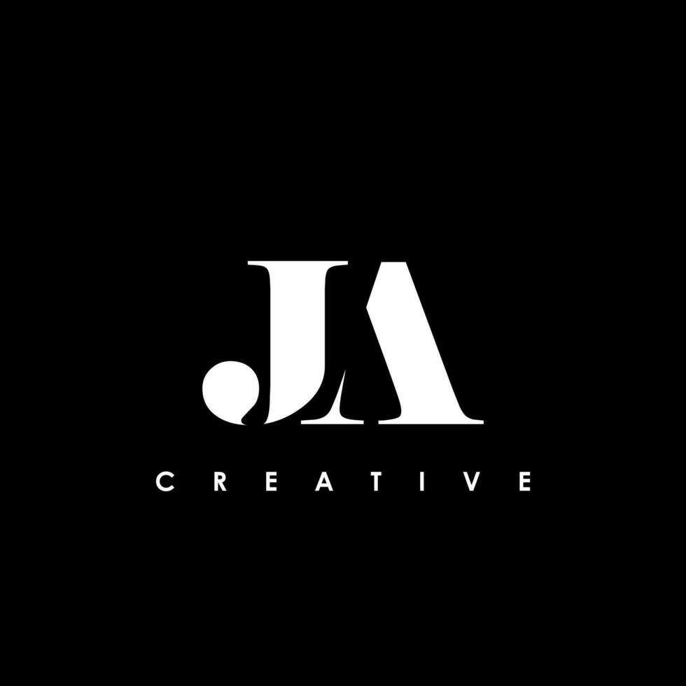JA Letter Initial Logo Design Template Vector Illustration
