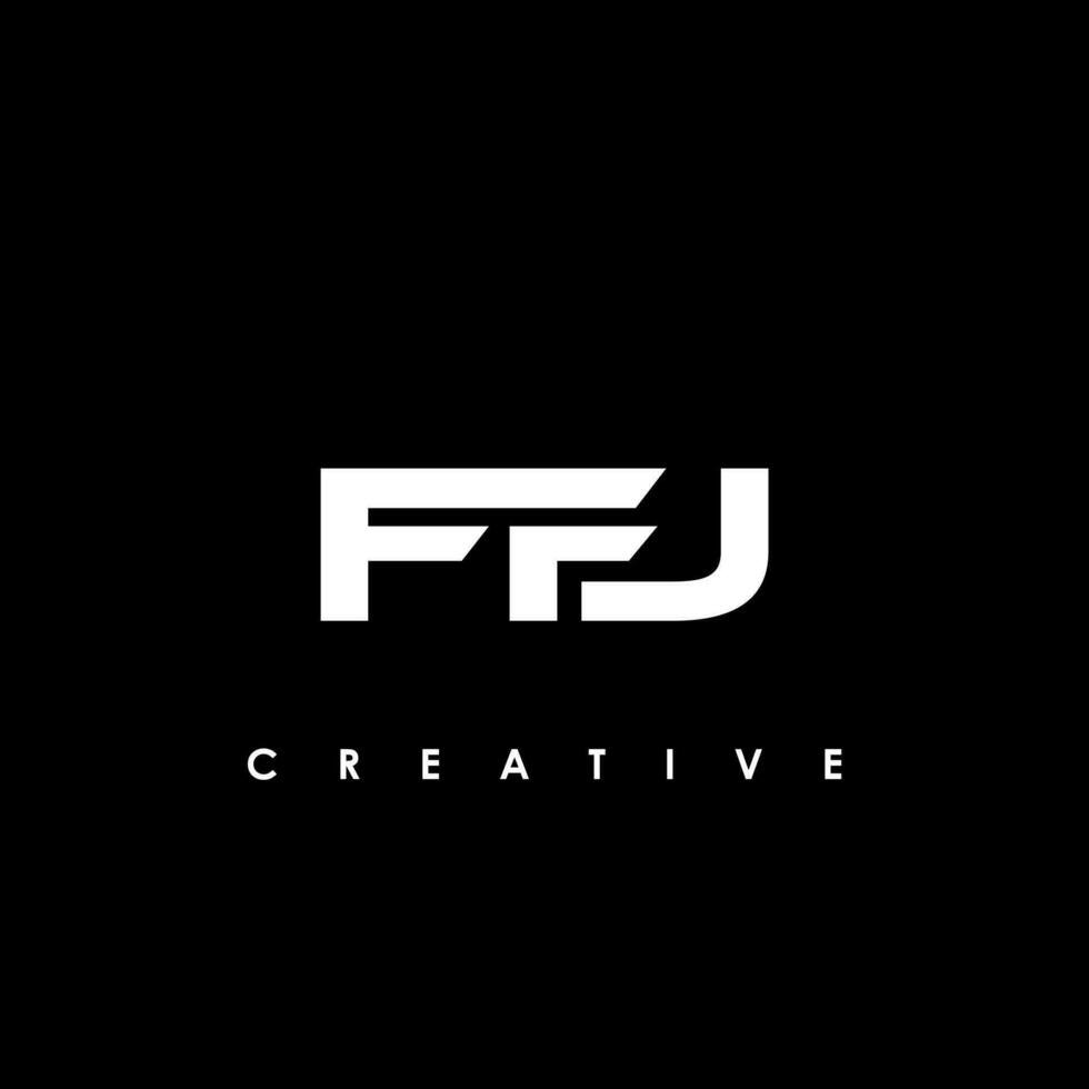 FFJ Letter Initial Logo Design Template Vector Illustration