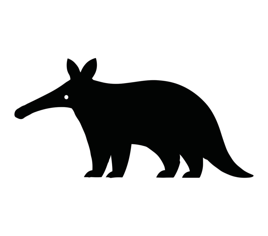 Illustration vector graphic template of aardvark silhouette logo.