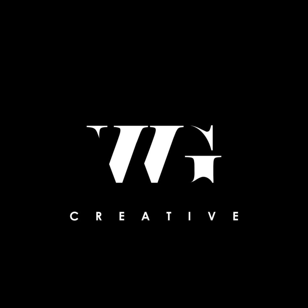 WG Letter Initial Logo Design Template Vector Illustration