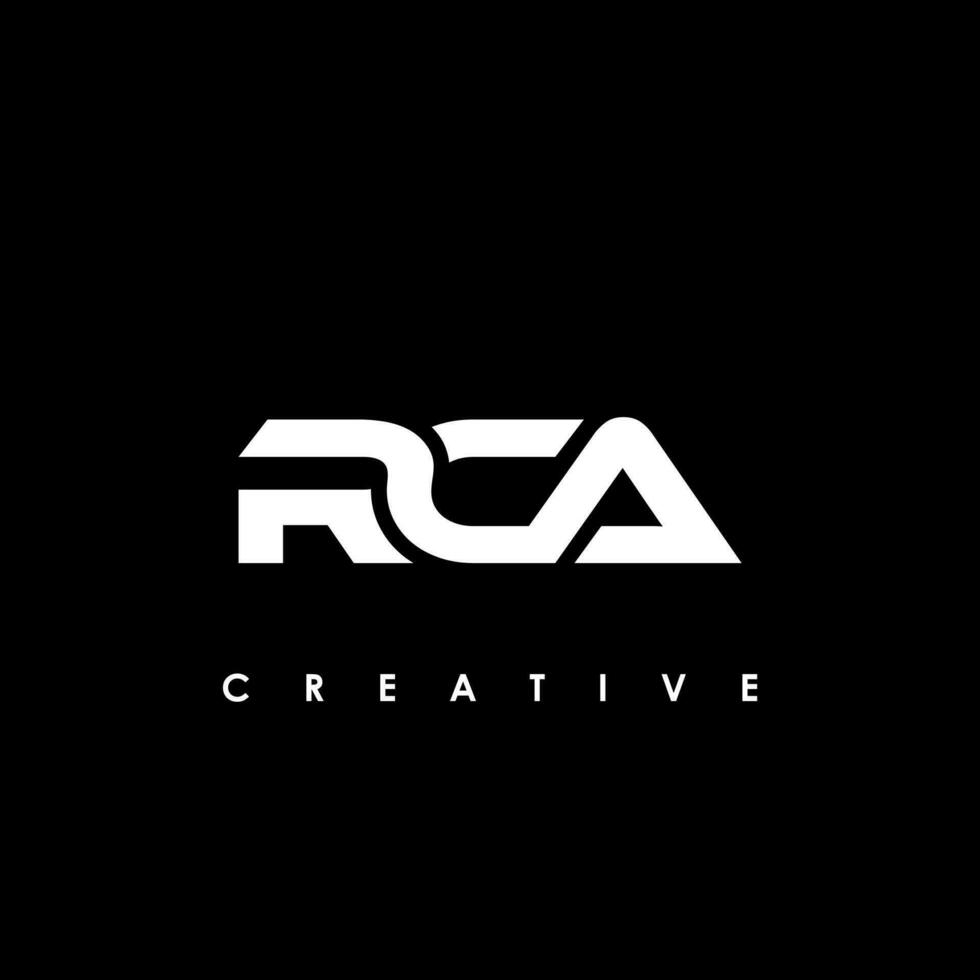 rca letra inicial logo diseño modelo vector ilustración