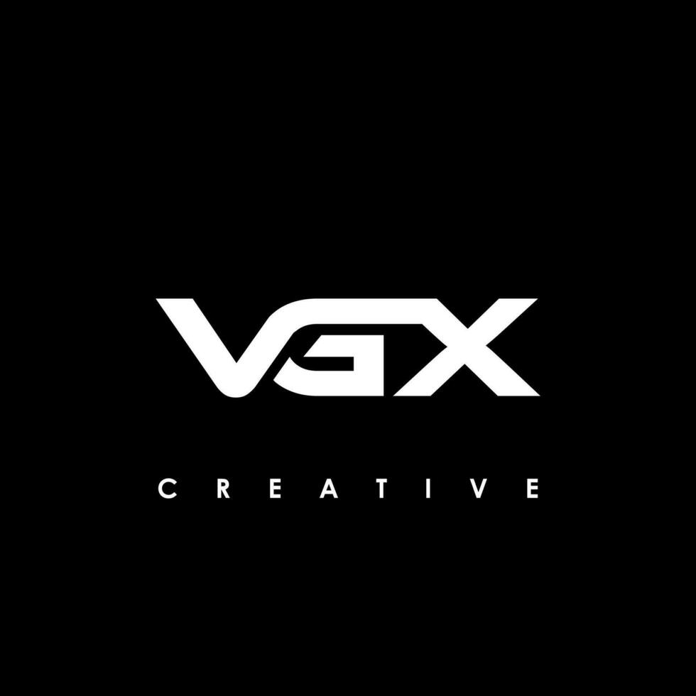 vgx letra inicial logo diseño modelo vector ilustración