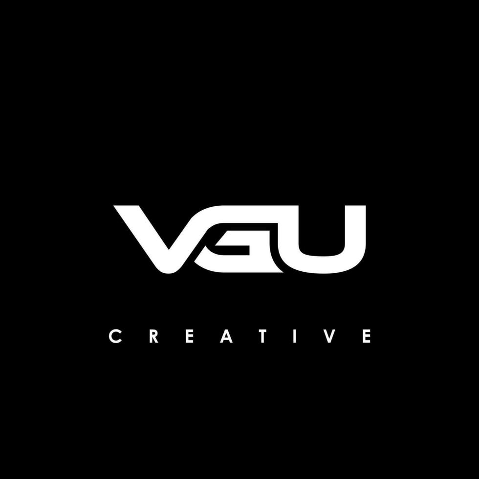 vgu letra inicial logo diseño modelo vector ilustración