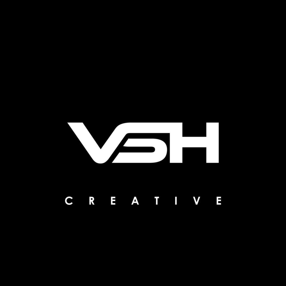 vsh letra inicial logo diseño modelo vector ilustración