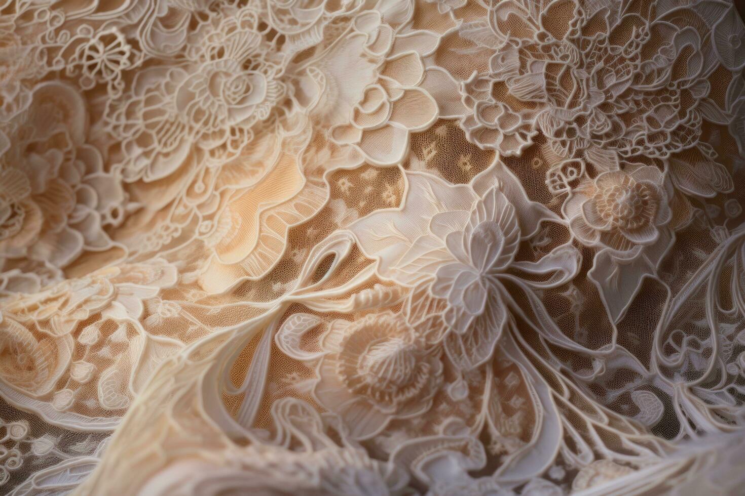 AI generated Fabric texture. tissue, textile, cloth, fabric, material, texture. photo studio, A delicate and intricate texture of lace, AI Generated