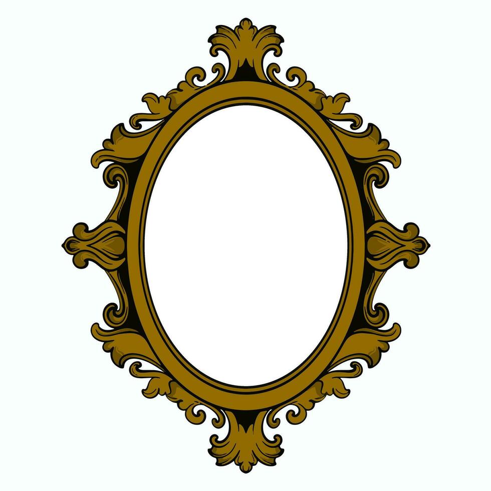 vintage frame ornament circle design vector format