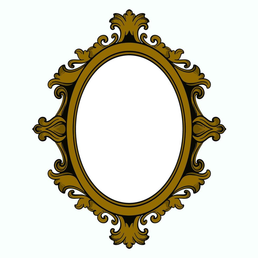 vintage frame ornament circle design vector format