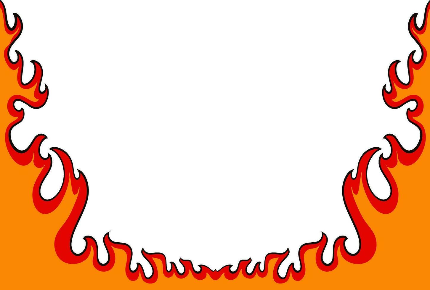 Tribal hotrod muscle car flame graphic for hoods, sides and motorcycles. Can be used as decal, sticker or tattoos too vector