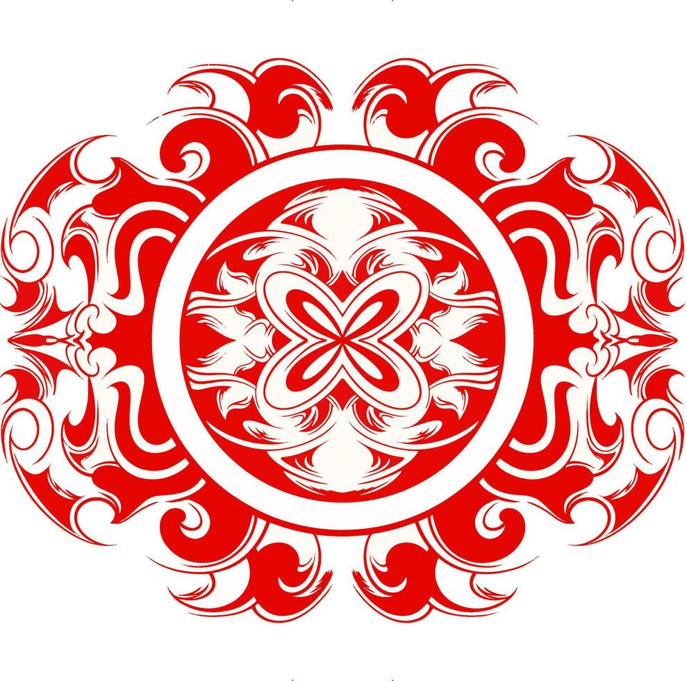 frame, border vector vintage ornament with carved motif