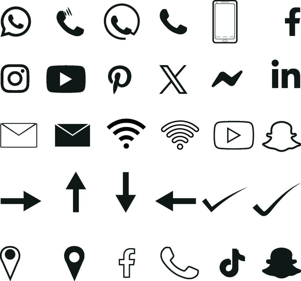 media icons vector