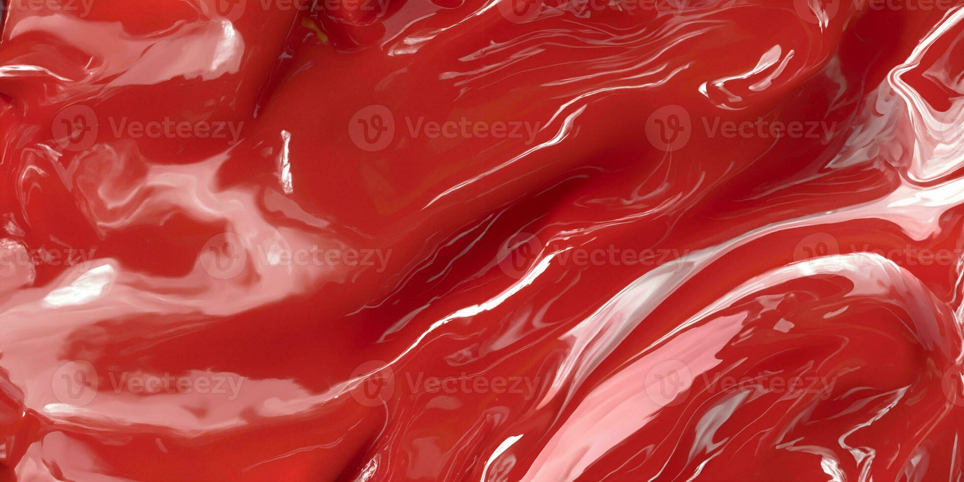 Modern illustration with red liquid background. Abstract shiny wave design background. 3D illustration. photo