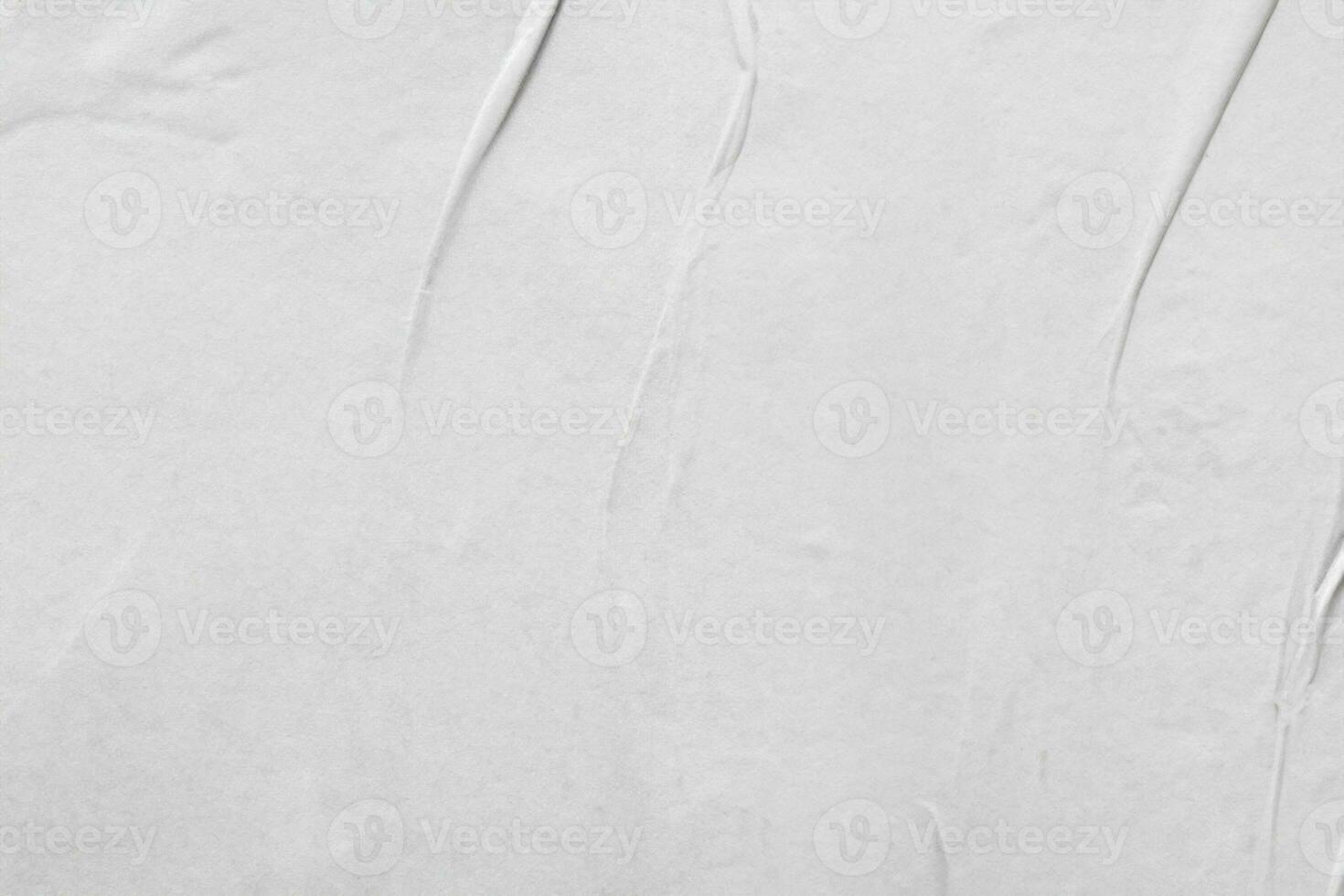 Blank white crumpled and creased paper poster texture background photo