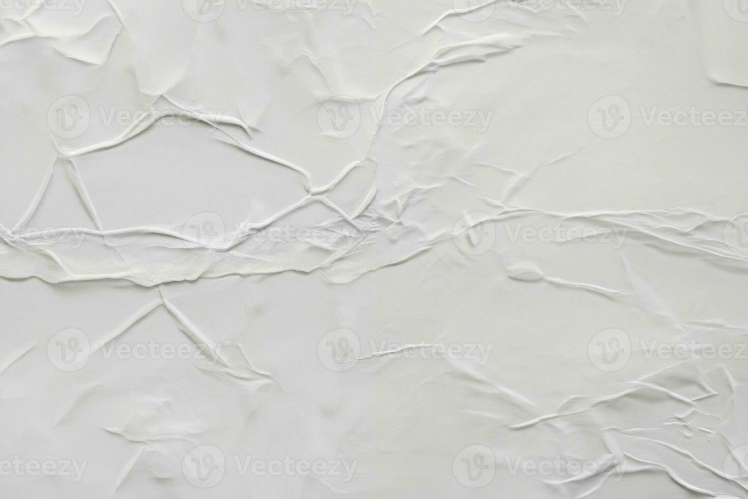 Blank white crumpled and creased paper poster texture background photo