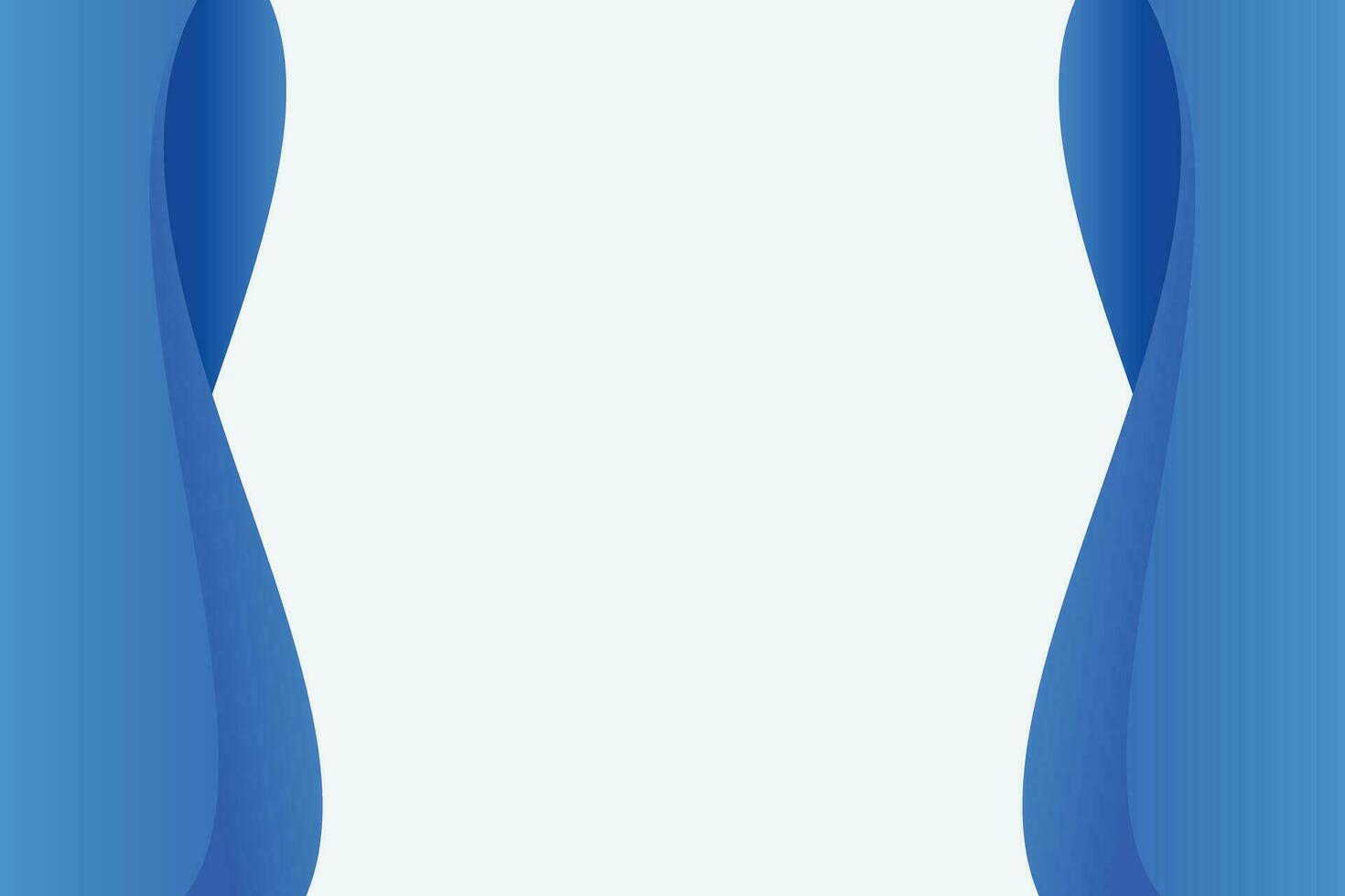 Modern abstract background with wavy or liquid concept. Gradient blue color. vector