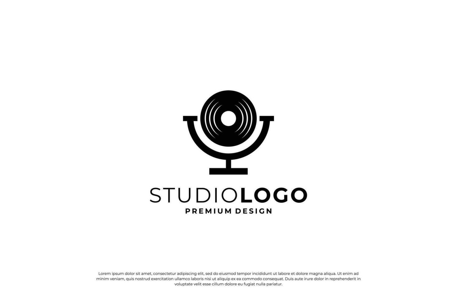 creative music logo design vector. vector