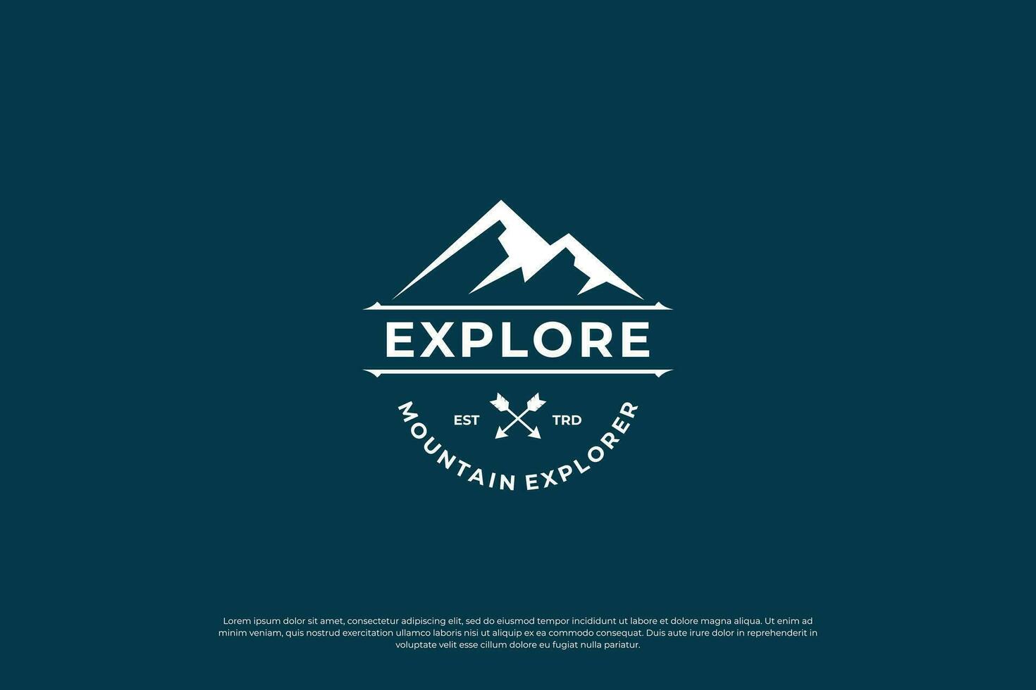 mountain travel logo design, climber logo vector. mountain adventure logo template. vector