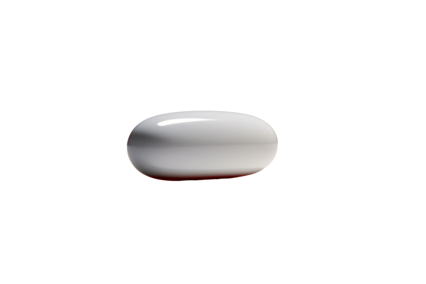 AI generated Pill white isolated on transparent background. png