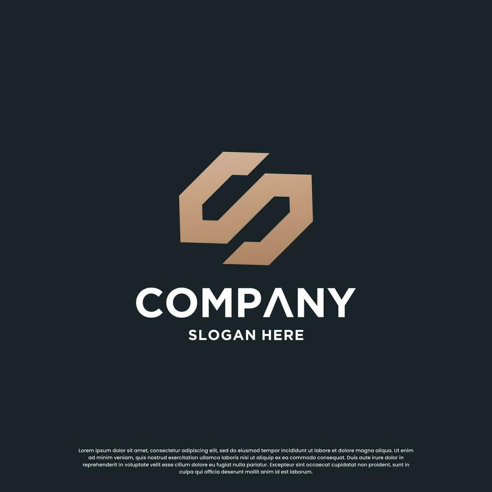 creative monogram letter S logo design inspiration vector