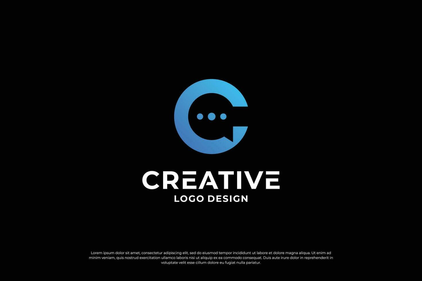 Letter C logo design template. Creative initial letters C logo design symbol. vector
