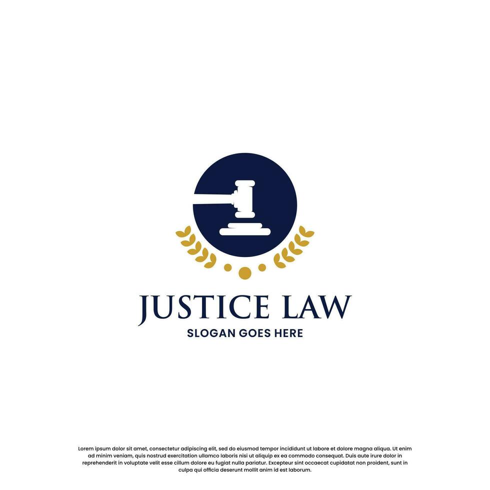 logo acerca de justicia abogado. ley logo diseño inspiración vector