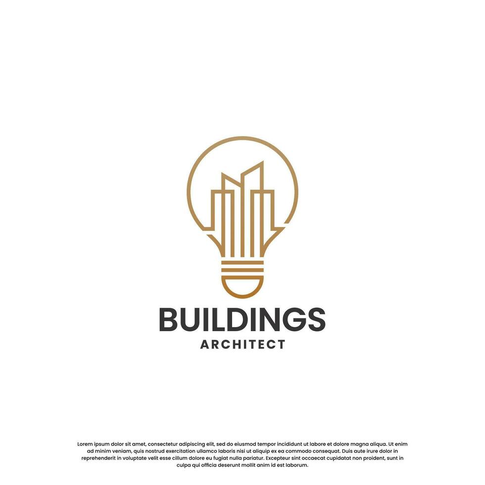 minimalist building logo design combine house with skyscraper vector