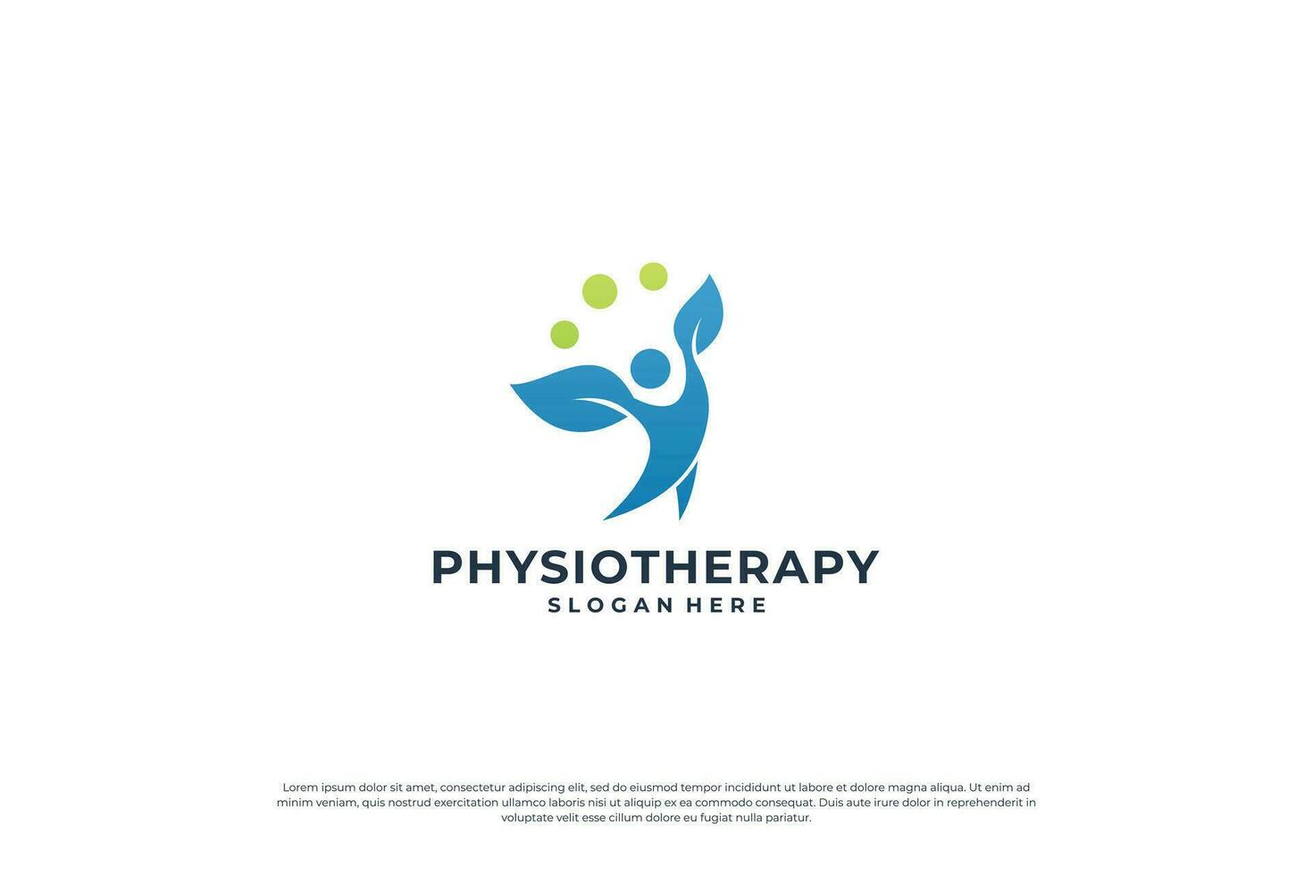 Wellness human care Logo Design concept. vector