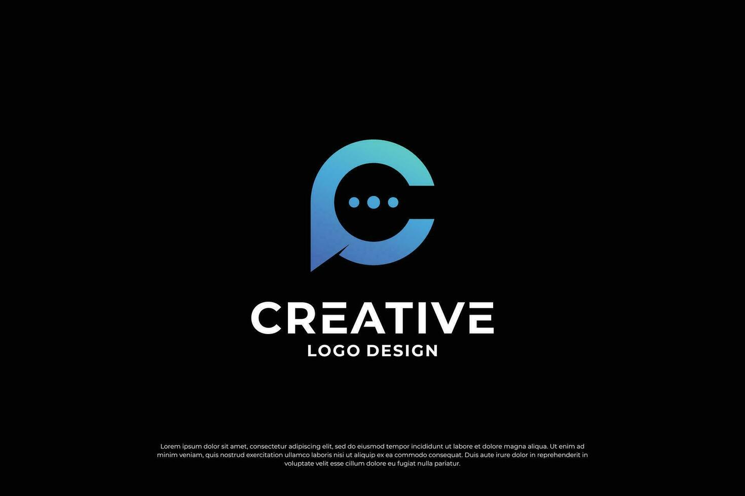 Letter C logo design template. Creative initial letters C logo design symbol. vector