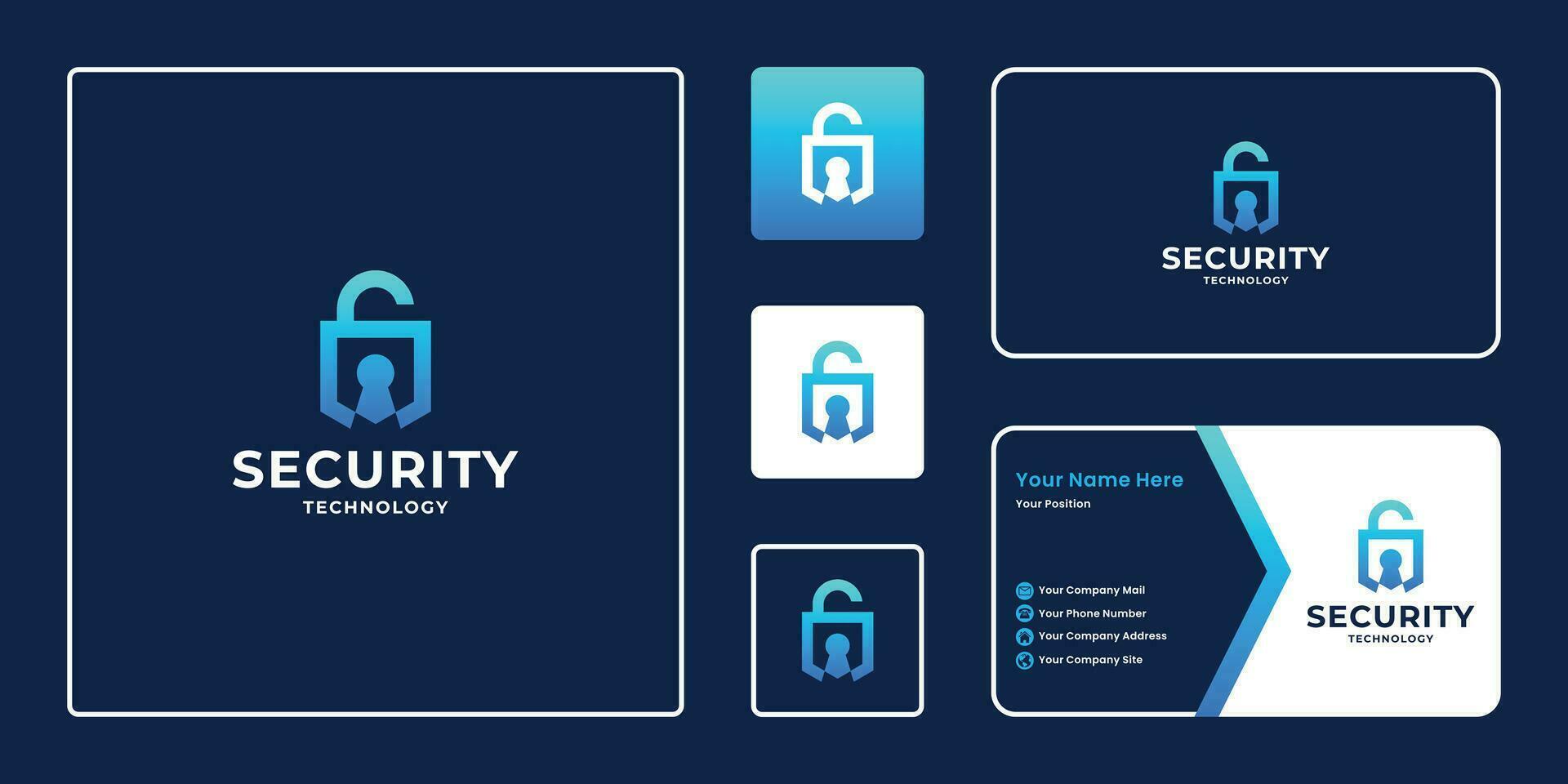 security logo design modern and creative. vector