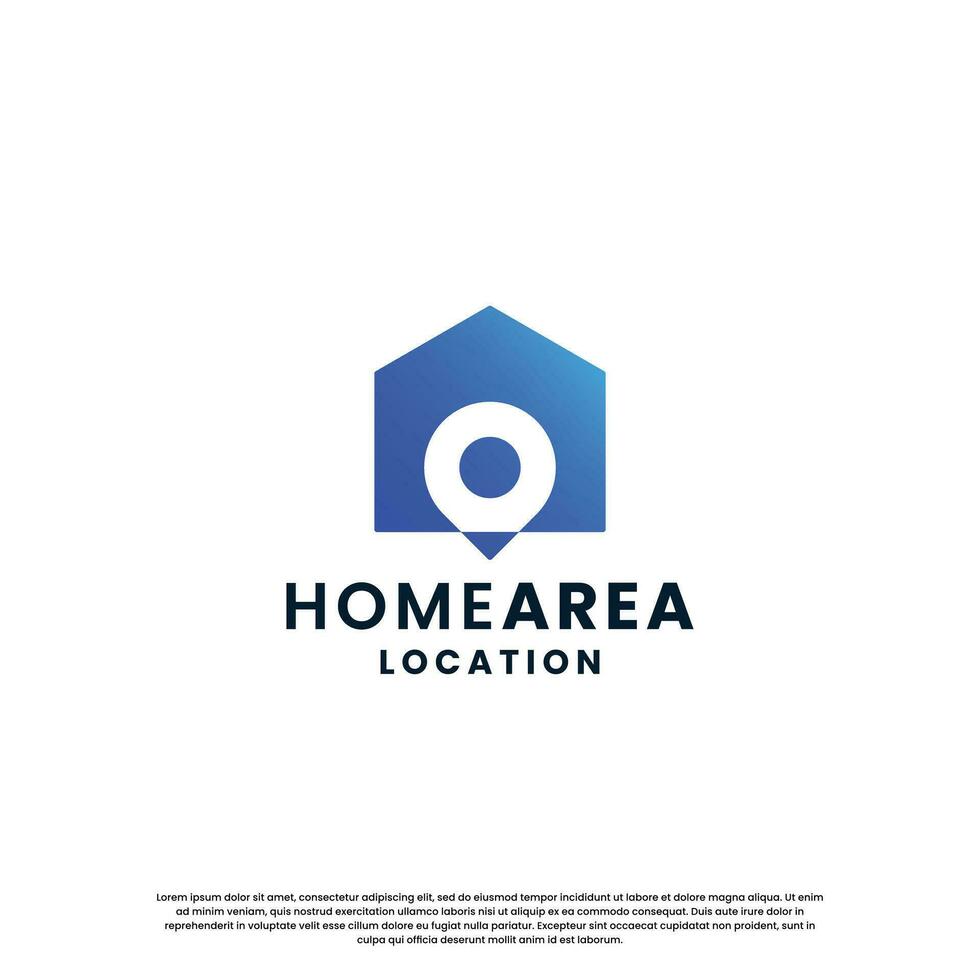 home area, house location logo design inspiration vector
