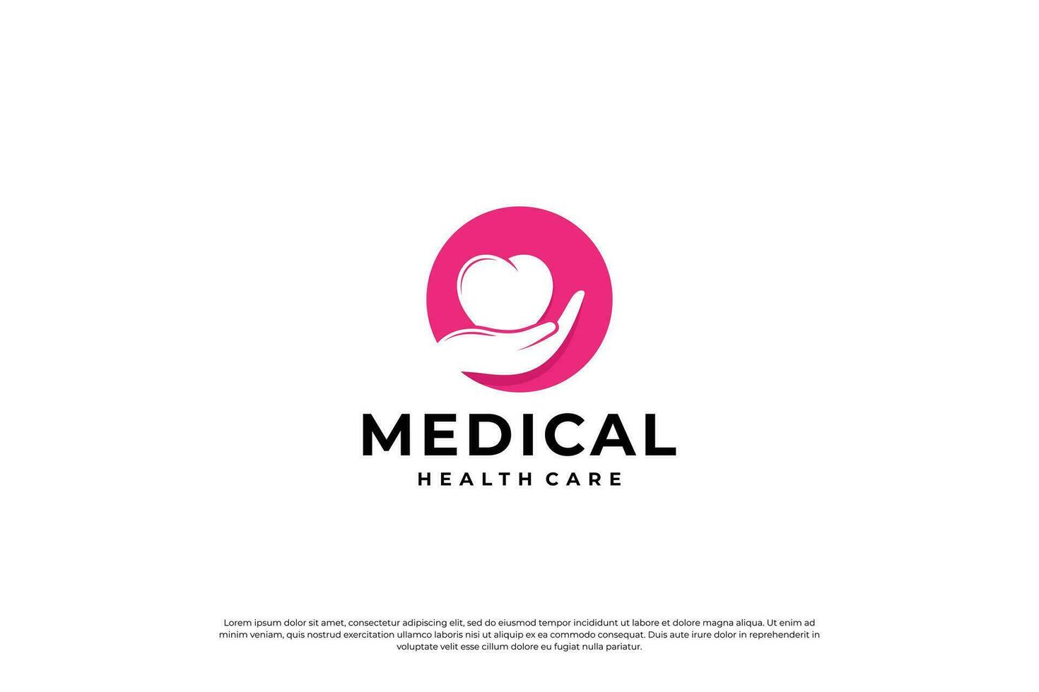 personas cuidado de la salud logo diseño modelo. vector