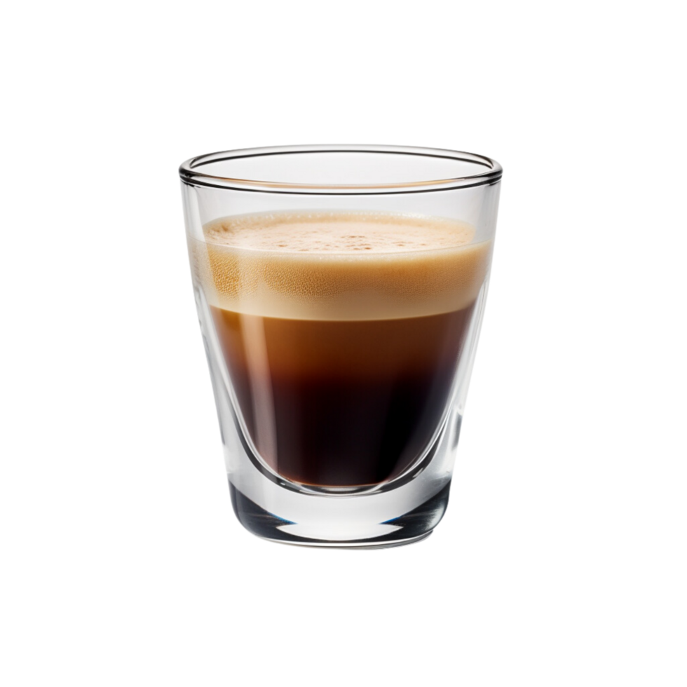 AI generated Ristretto, A shorter and more concentrated espresso shot on transparent background. png