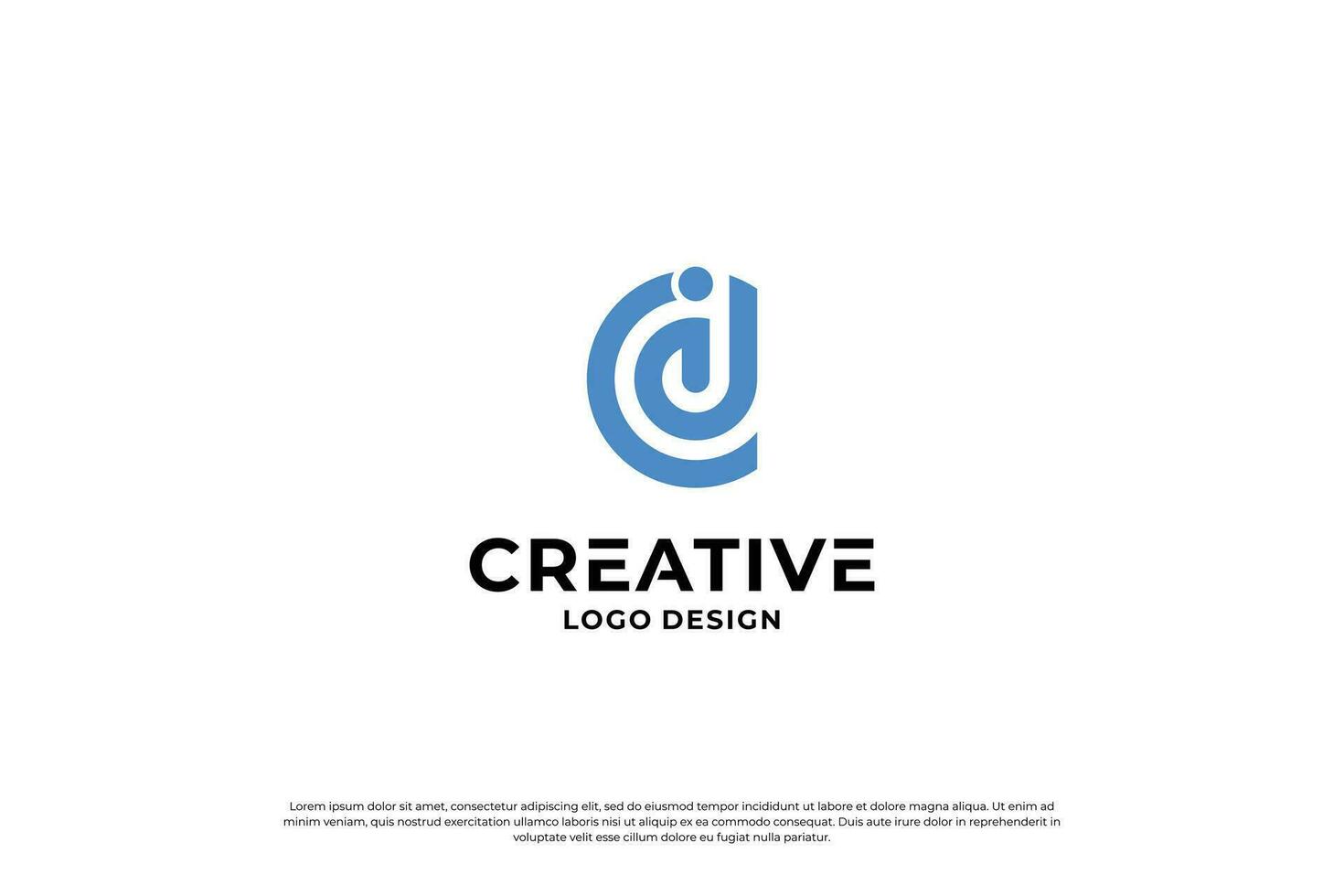 Letter D logo design vector. Initial letters D for logo brand. Creative D sign initial letter. vector