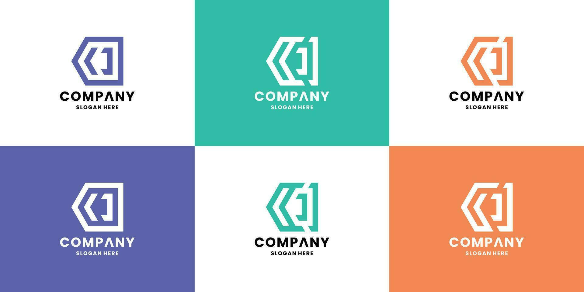 modern letter C monogram logo design collections vector