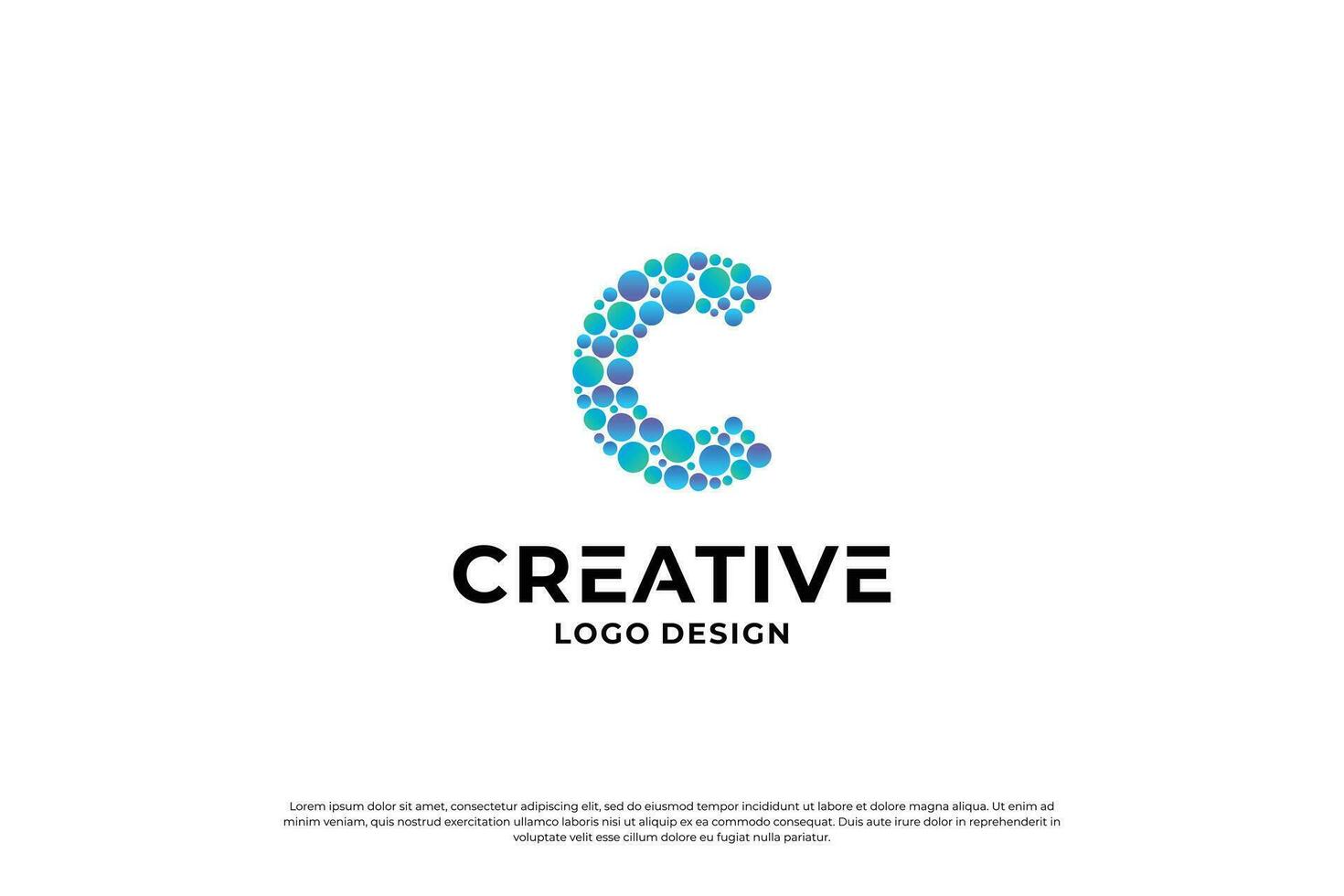 letra C logo diseño modelo. creativo inicial letras C logo diseño símbolo. vector