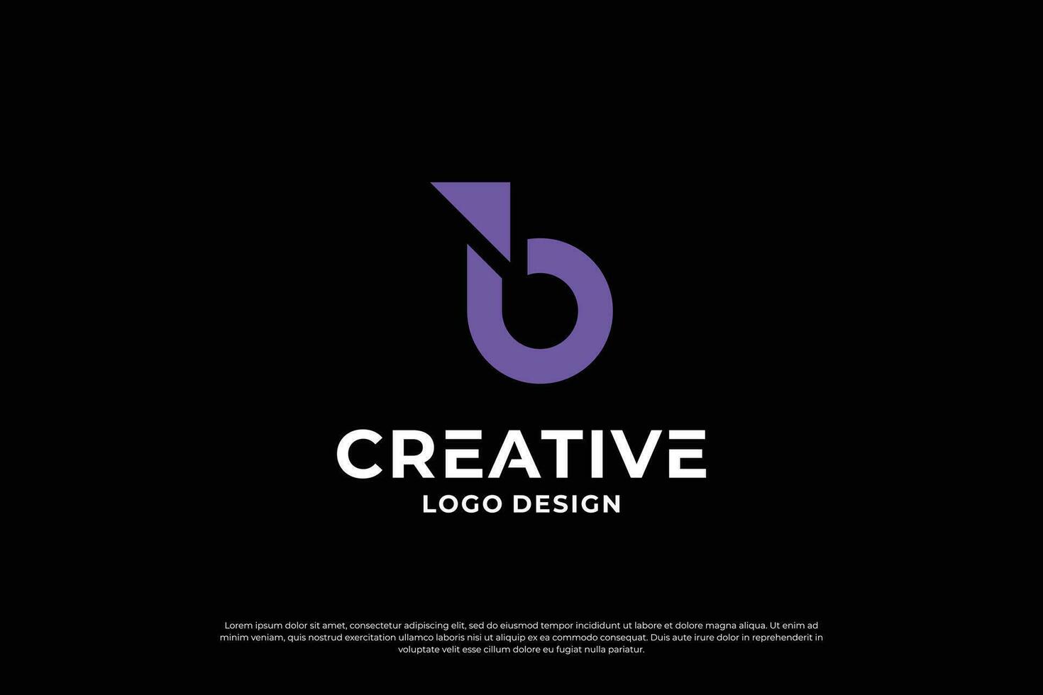 Letter B logo design template. Creative initial letters B logo symbol. vector