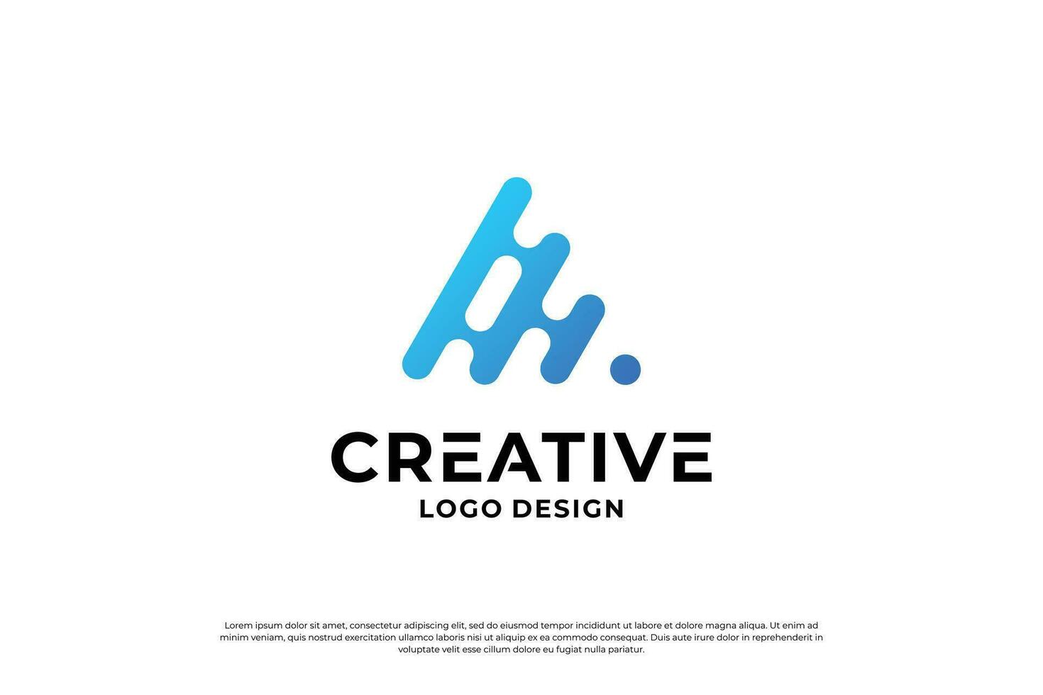 Letter A logo design template. Initial letters A. Symbol A. Creative letter A logo vector. vector