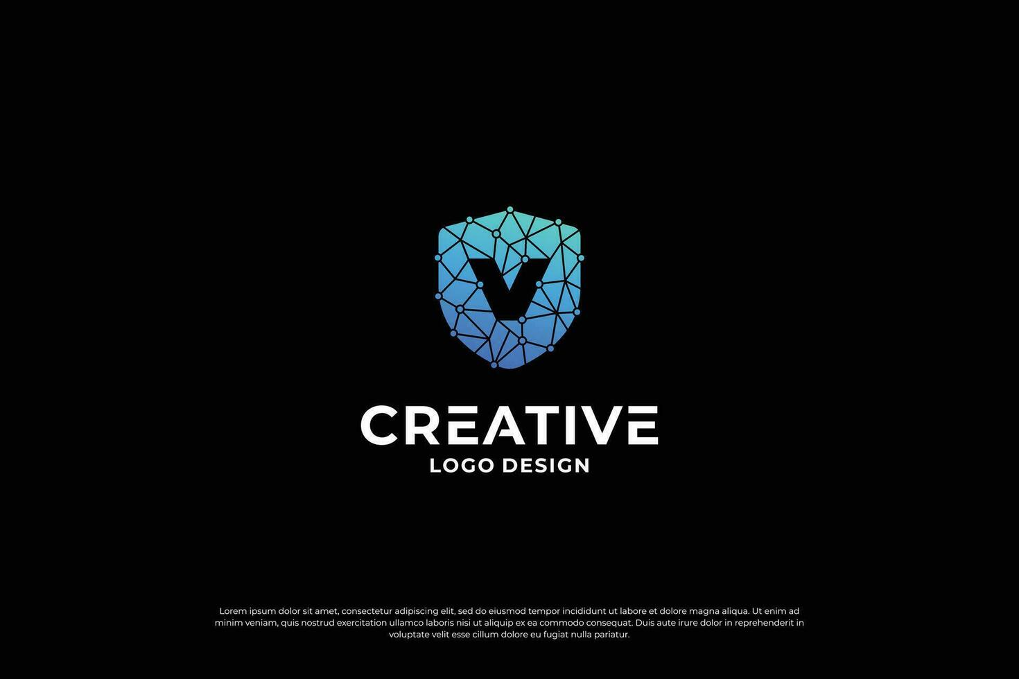 Letter v logo design template. Initial letters v. Creative v symbol. vector