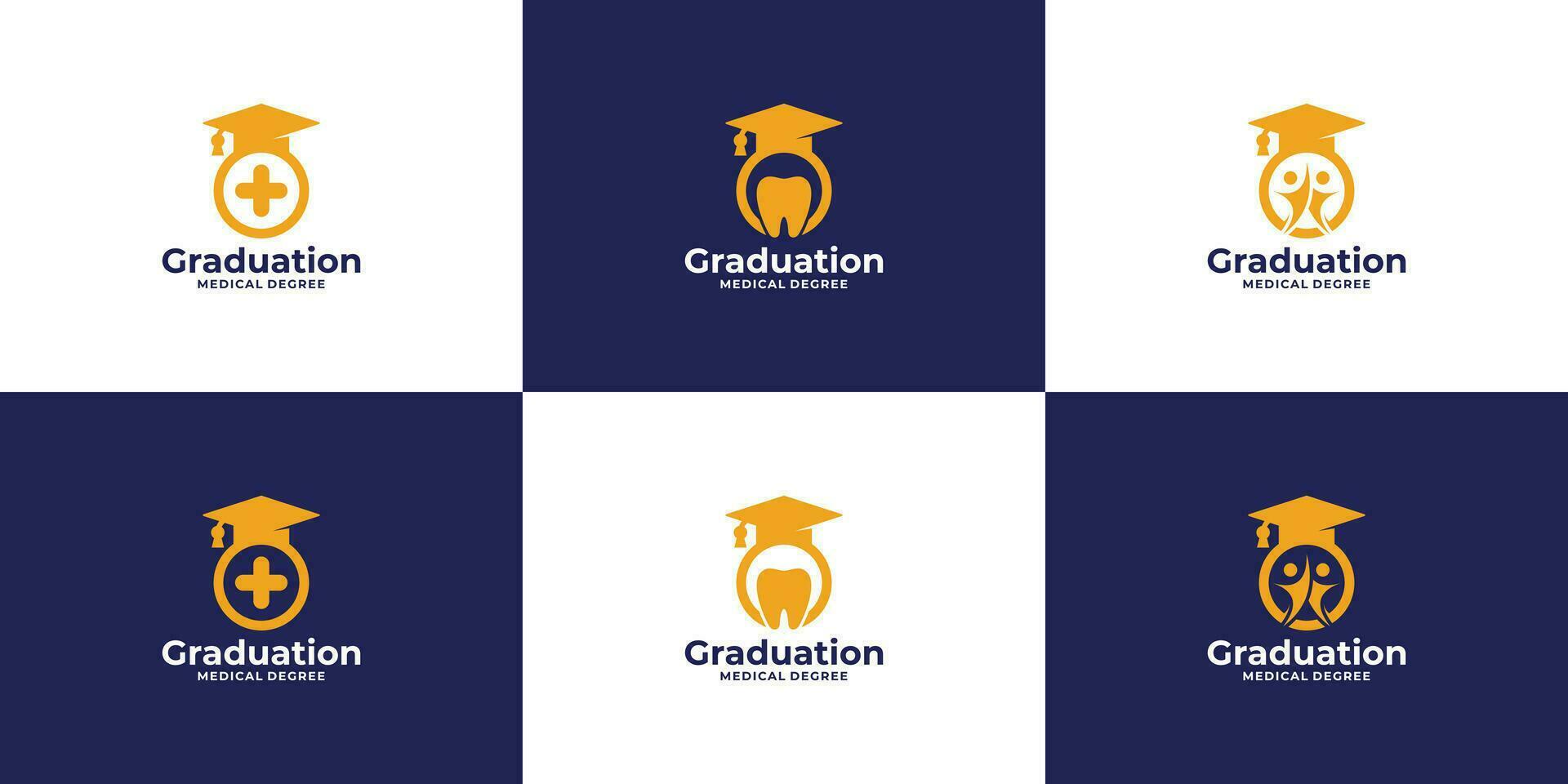 graduate logo, graduation logo, education logo collection. vector