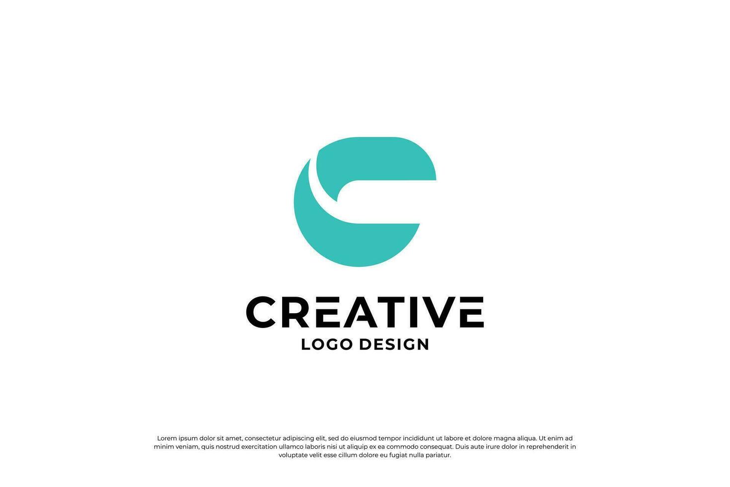 Letter C logo design template. Creative initial letters C logo design symbol. vector