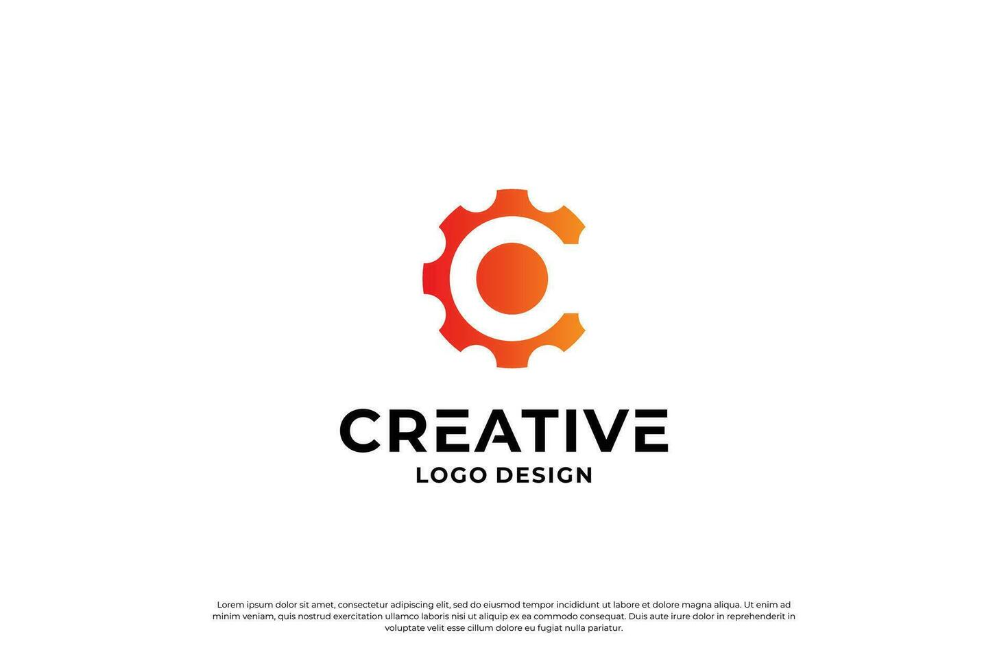 Letter C logo design template. Creative initial letters C logo design symbol. vector