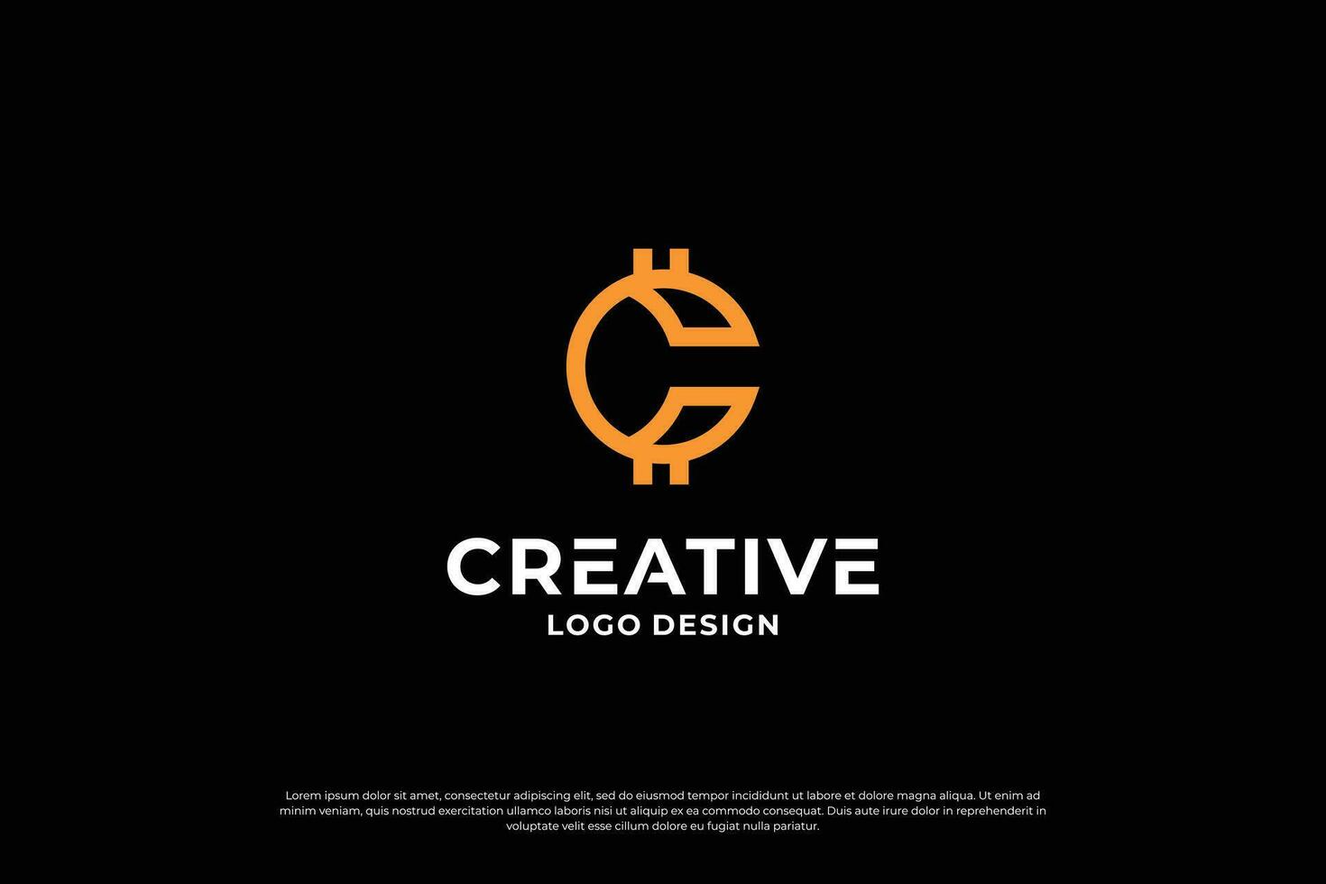 Letter C logo design template. Creative initial letters C logo design symbol. vector