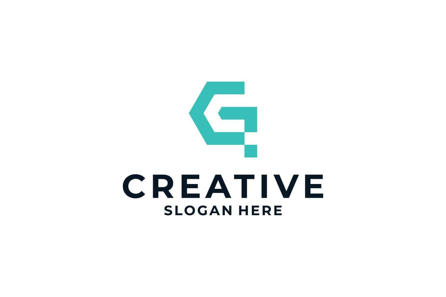 initial letter G logo design inspiration. vector