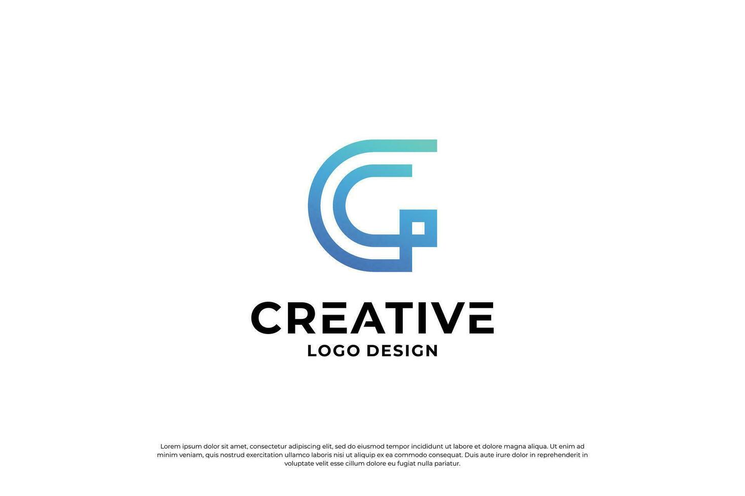 Letter C logo design template. Creative initial letters C logo design symbol. vector