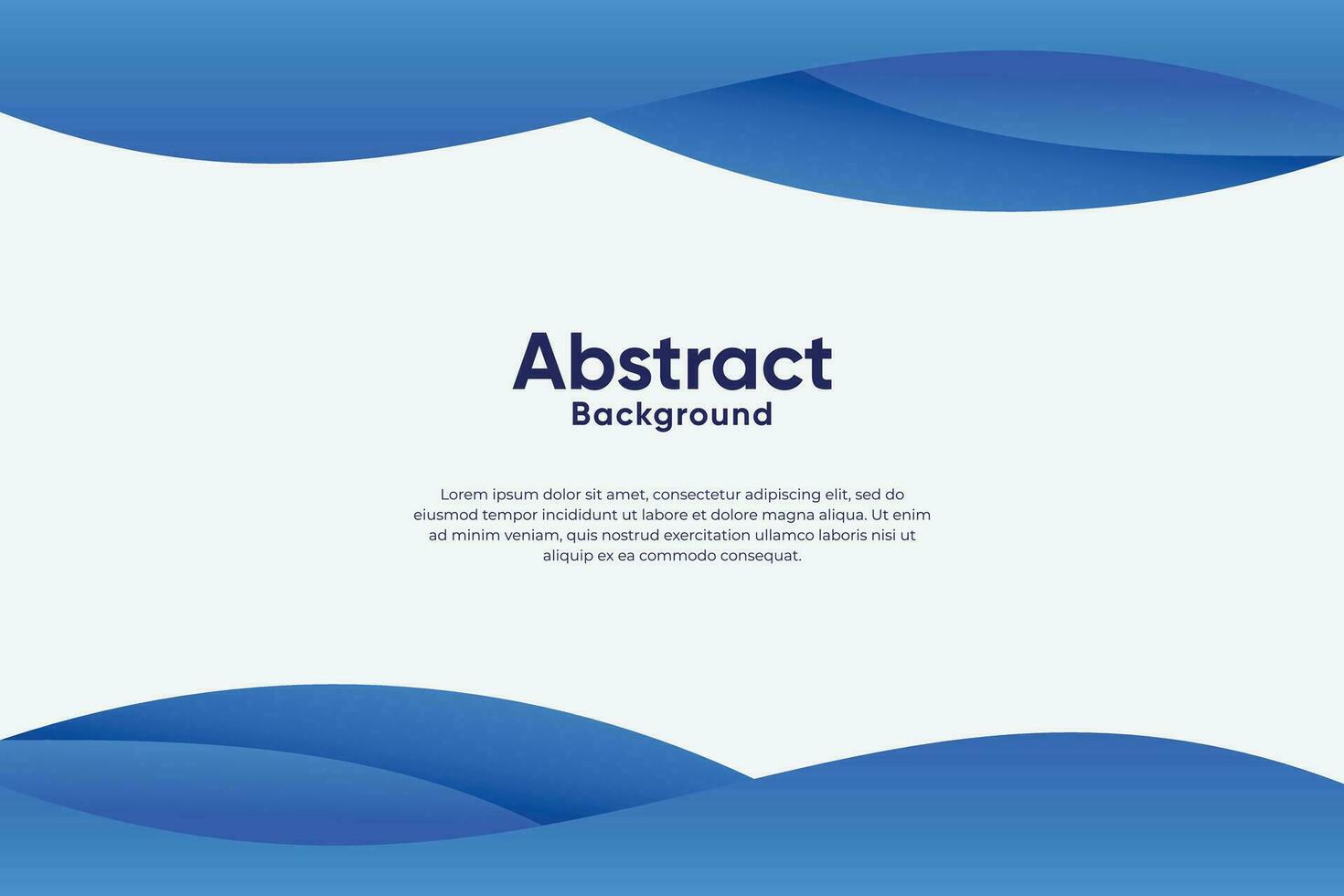 Modern abstract background with wavy or liquid concept. Gradient blue color. vector