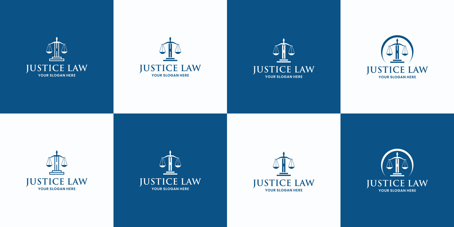 set of justice pillar icon logo design for lawyer and company law