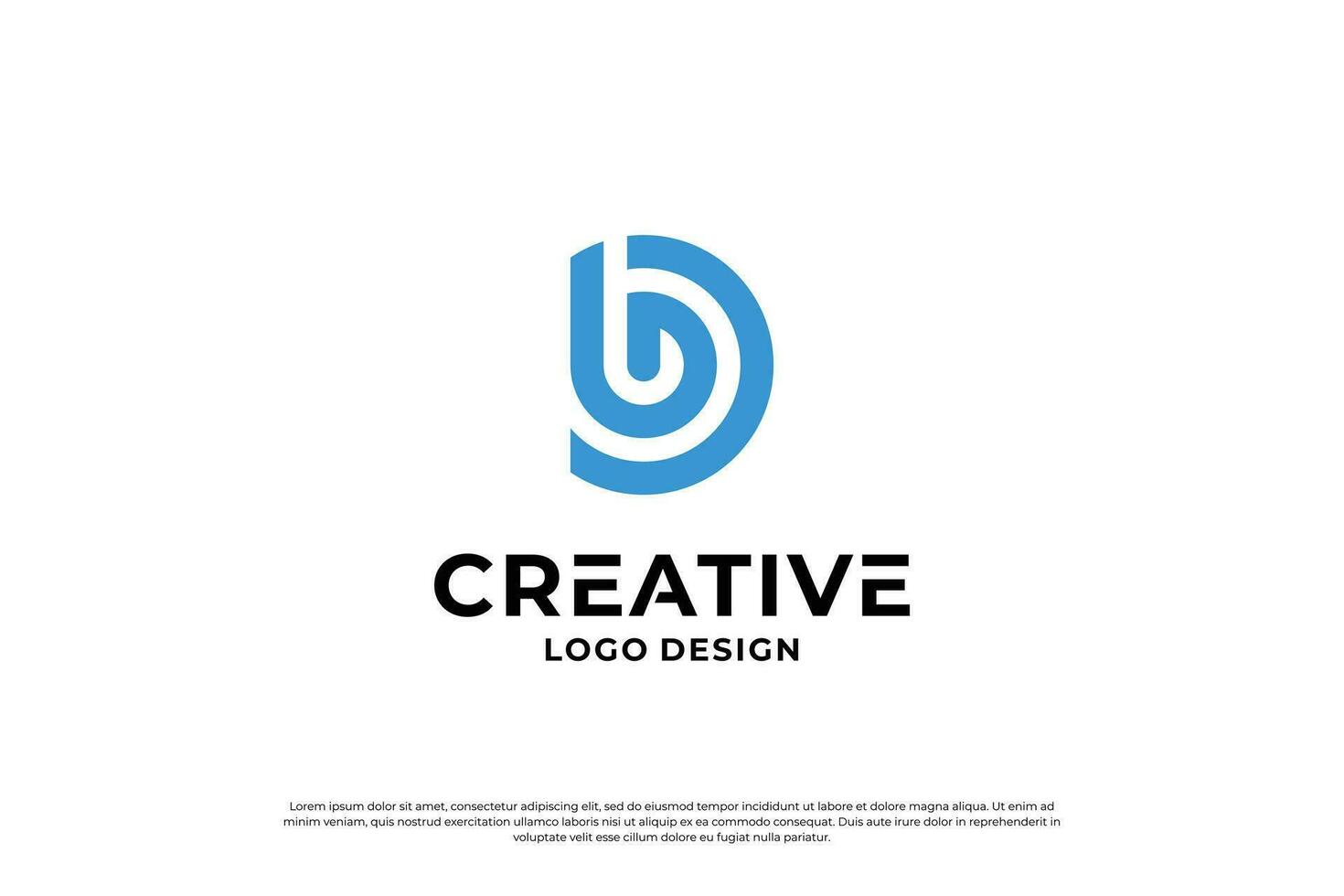 Letter B logo design template. Creative initial letters B logo symbol. vector
