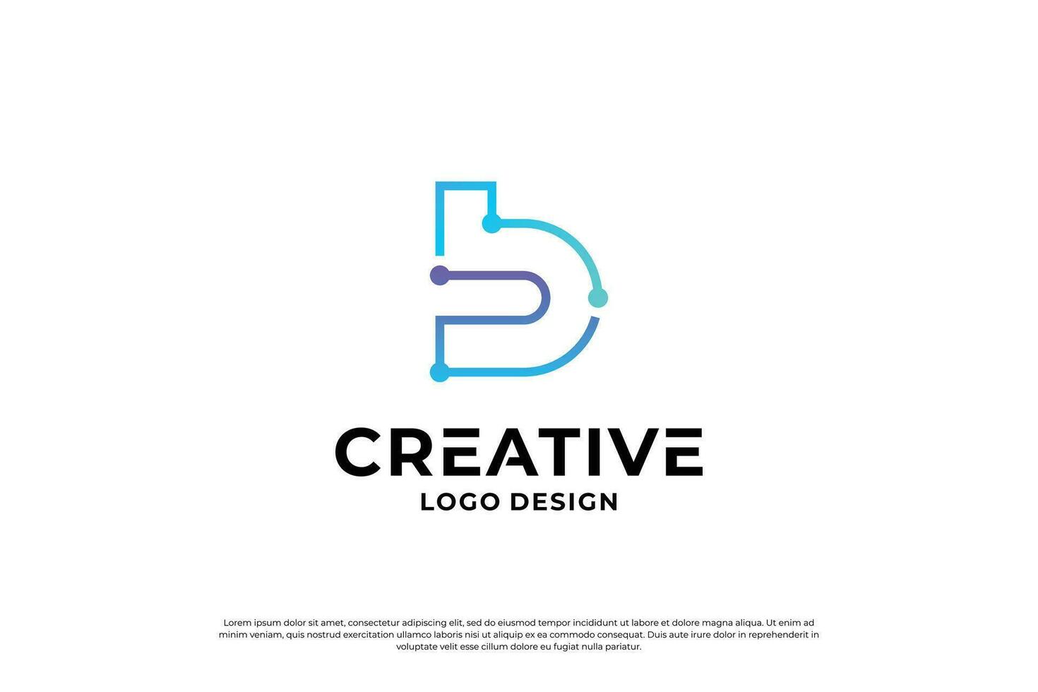 Letter B logo design template. Creative initial letters B logo symbol. vector