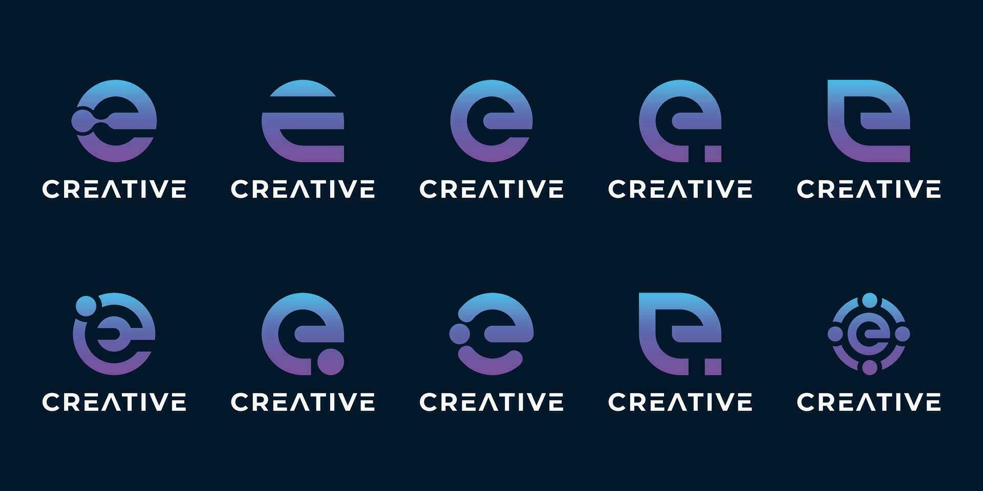 colección de inicial mi logo diseño idea. vector
